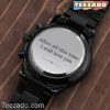 Personalized Engraved Watch For Men, Engraved Steel Watch for Men I Still Love You