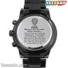 To My Man, Personalized Engraved Watch For Men, Valentines Day Gift For Him Personalized Watch