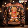 Ugly Sweater Christmas Shirt Graphic Merry Christmas Gingerbread Man Daily Fashion Casual Men’s 3D Effect Hoodie Holiday Going Out Street Wear Sweatshirts Light Brown Black Brown Crew Neck Print